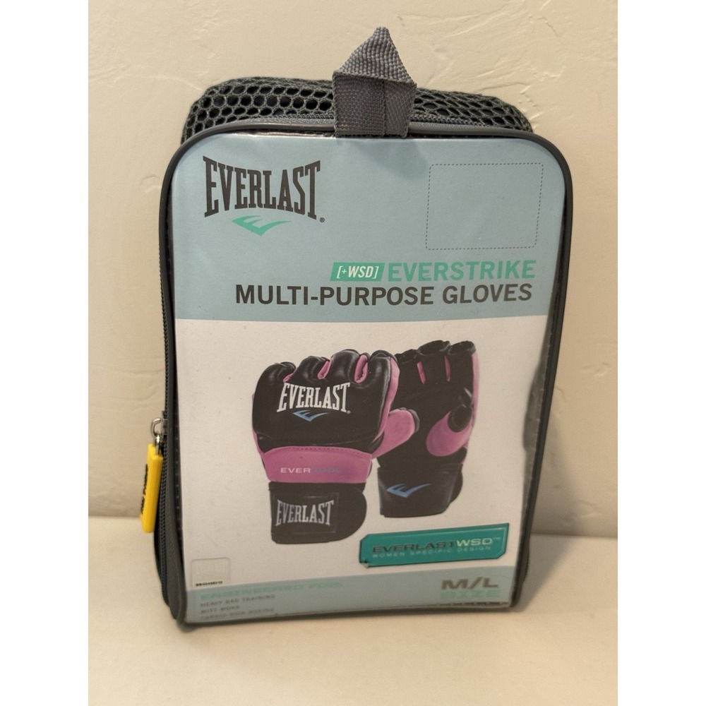 Everlast Everstrike Multi-Purpose Gloves Size Medium/Large, Color Pink/Black MMA